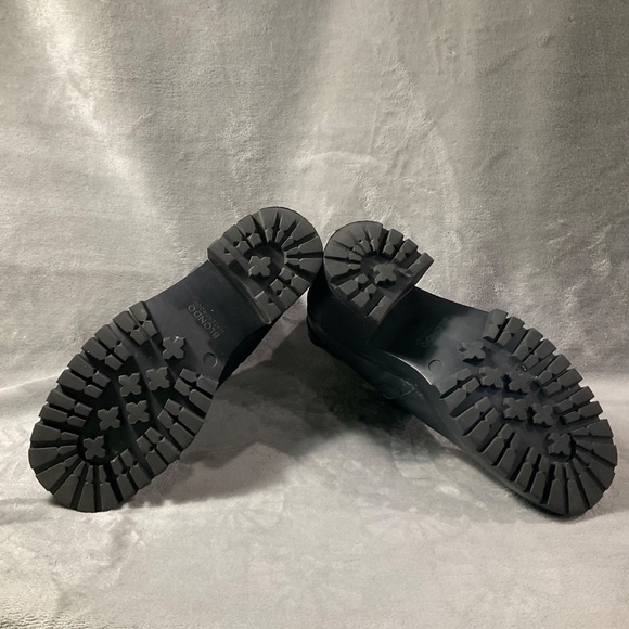 New Blondo Rebel women’s black leather ankle boots side zip SZ 6.5M Moto Biker - Picture 5 of 9